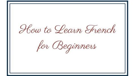 Image result for French Basic Learning