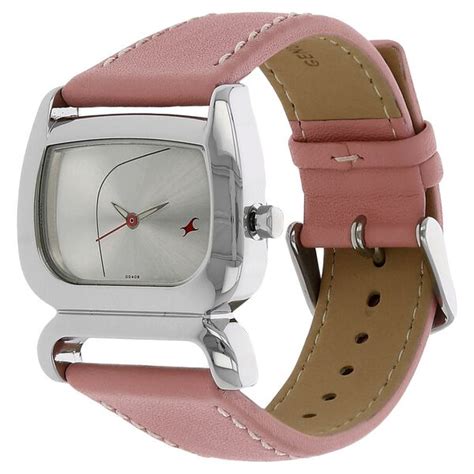 Fastrack Stunners Quartz Multifunction Purple Dial Leather Strap Watch ...