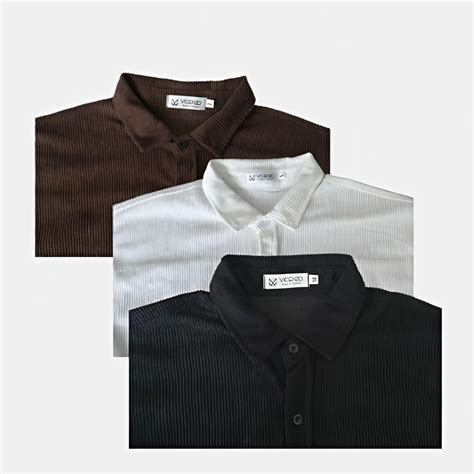 [Choice] Áo Sơ Mi Nam Nhung Cộc Tay Vicenzo MA4-14-15 Phong Cách Hàn ...