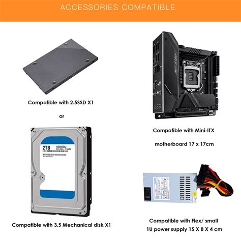 Buy A09 HTPC Computer Case Mini ITX Gaming PC Chassis Desktop Chassis ...