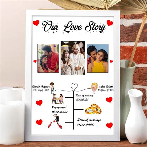 Special Love Story Frame - love craft gift