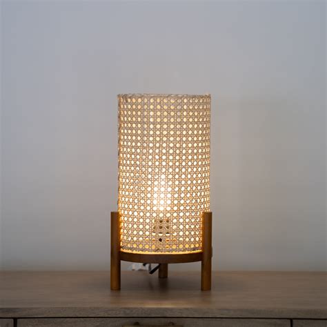 Rattan Cane Table Lamp – Art Legends Store