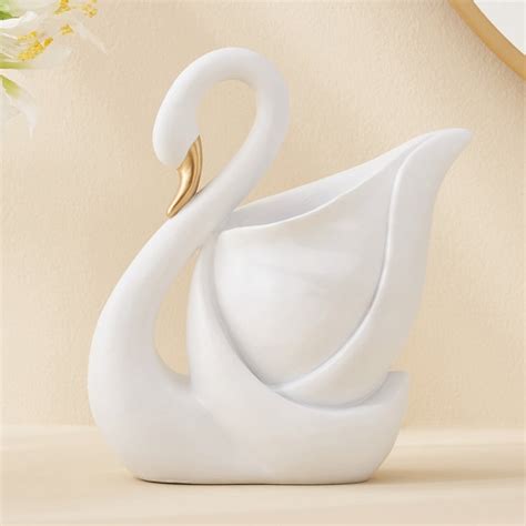 Buy Corsica Brighton Polyresin Swan Vase from Corsica by Home Centre at ...