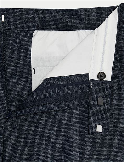 Buy Tailored Fit Half-Elasticated Waist Trousers at Marks & Spencer