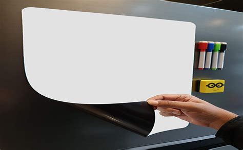 STORE 2508 Alloy Steel Magnetic White Board Sheet Dry Erase Includes 4 ...