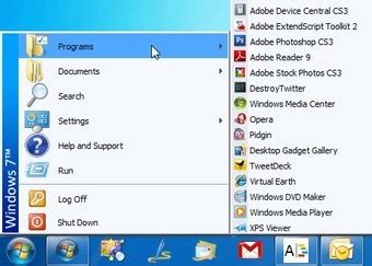 Windows 7 Programs 的图像结果