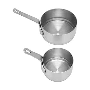 Buy 2pcs Sauce Cup 304 Stainless Steel Stackable Handle Design Mini ...