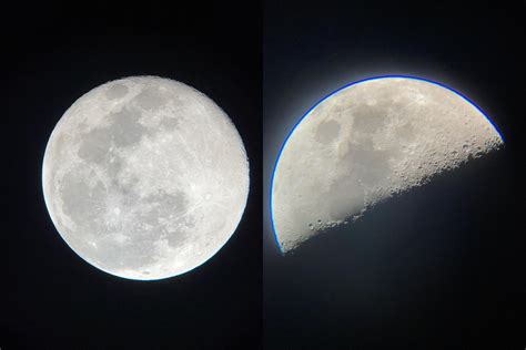 Why is there sometimes a blue ring around the moon when I observe? : r ...