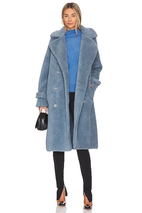 LAMARQUE Malani Coat in Smoked Blue | REVOLVE