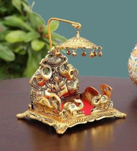 SP Handicrafts Laddu Gopal metal Sinhasan | Nand Gopal Sinhasan | Gold ...