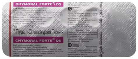 Chymoral Forte-DS Tablet: Price, Uses, Side Effects & How to Use ...