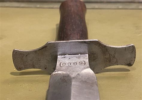 WW1 FRENCH TRENCH KNIFE, MODEL 1916 by S.G.C.O. w/ trench art scabbard ...