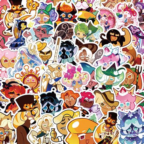 Cookie Run Kingdom,50PCS Cookie Run Kingdom Stickers,Ideal for Cookie ...