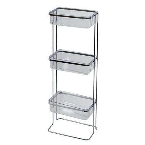 Freestanding 3 Tier Bathroom Caddy - Pure | Showerdrape