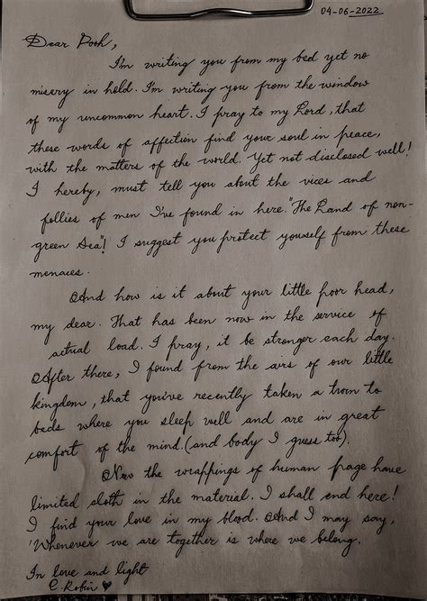 Dear Pooh in 2024 | Pretty handwriting, Nice handwriting, Writing therapy