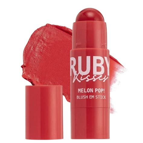 Blush em Stick Melon Pop! Peach Pop Mbs02b Ruby Kisses 5g - DANI CASSIANO MAKEUP & ESMALTERIA