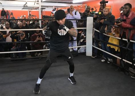 Davis at the open training session before Gamboa fight – RingSide24