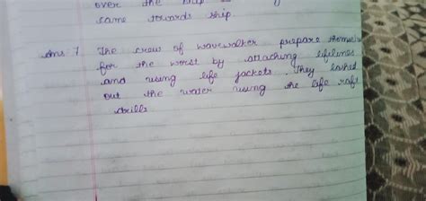 How did the crew of 'Wavewalker' prepare themselves for the worst. from ...