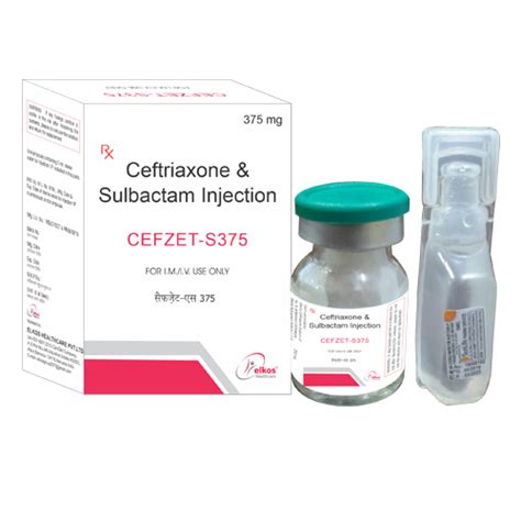 CEFZET-S 375 Injection Elkos Healthcare Pvt. Ltd.