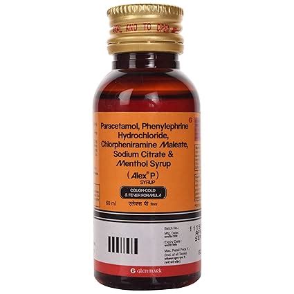 Alex P - Bottle of 60 ml Syrup : Amazon.in: Health & Personal Care