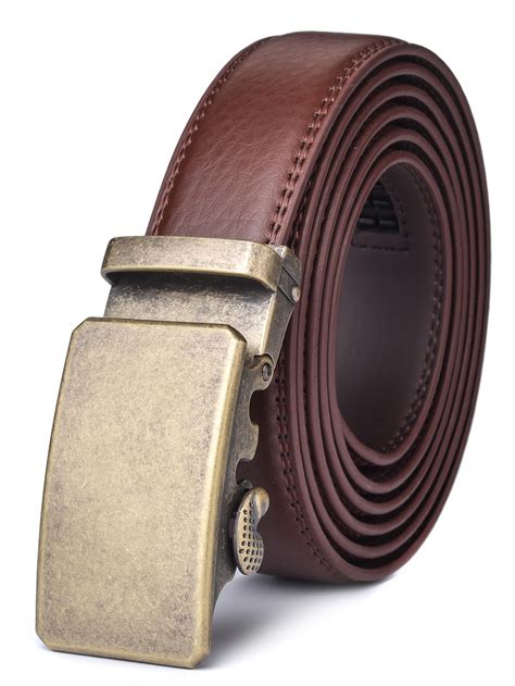 Xhtang - Xhtang Mens Genuine Leather Ratchet Dress Belt with Automatic ...