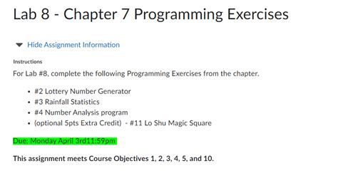 Image result for Chapter 8 Programming Exercise 3