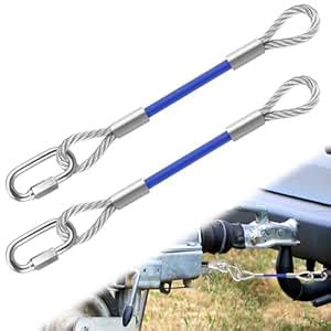 UCandy 2 Pcs Trailer Safety Cable Extension, Trailer Safety Towing ...