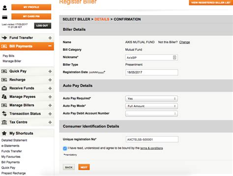 ICICI netbanking - How to add I-SIP URN number in ICICI Netbanking ...