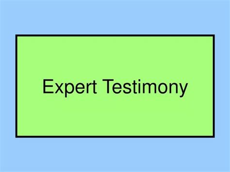 Image result for Expert Testimony Examples