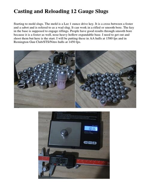 Image result for Reloading 12 GA Slugs