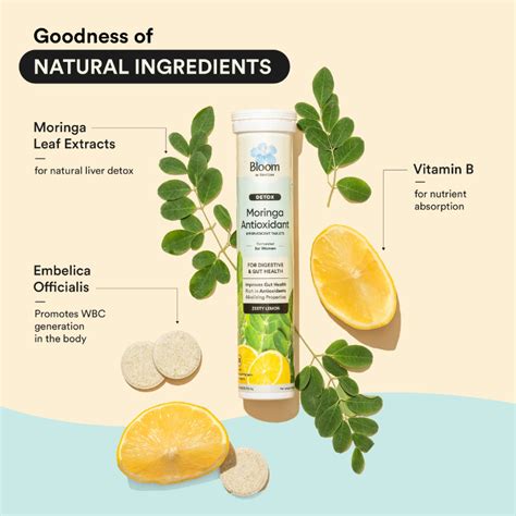 Buy Bloom by Boldcare Moringa Antioxidant Effervescent Tablets - Zesty ...
