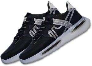 AcceHub Codify Black Sneakers With Silver Stripes & Lace Up Shoes-10 ...