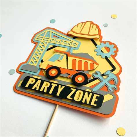 Pinfliers Vehicle Transport Construction Theme Birthday Decoration 3rd ...