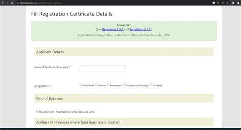 FoSCoS Registration Online - LegalWiz.in