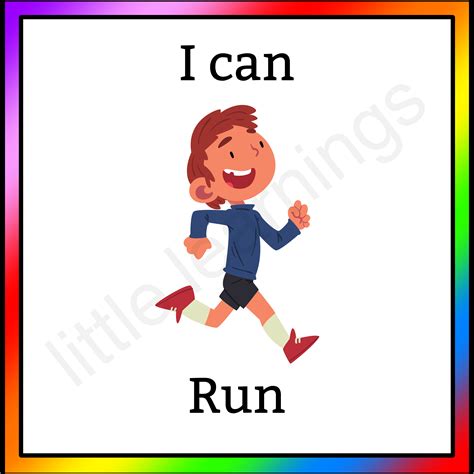 Run | Running in 2025 | Action words, Kindergarten learning, Teacher tech