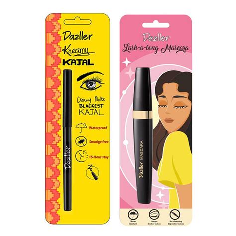 Buy Dazller Eye Combo: Lash-a-Long Mascara + Kreamy Kajal, 0.35g ...