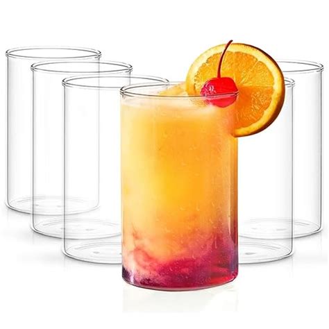 Buy Anjaneya enterprise Borosilicate Water Glass 270 ML, Set of 6 ...