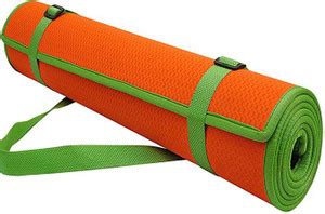 PANCHTATAVA EVA Heavy Duty Neon YogaSGS w/ Belt(4mm _Orange:Green ...