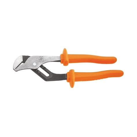 Klein Tools 10 1/4 in Straight Jaw Water Pump Plier Serrated, Plastic ...