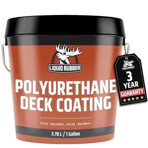 Liquid Rubber Textured Polyurethane Deck Coating - 10X Stronger Than ...