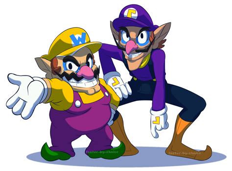 Wario and Waluigi. | Super mario art, Mario fan art, Mario bros