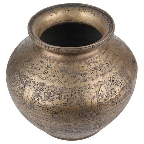 Brass Pot Hindu Gods Pooja Holy Water Pot