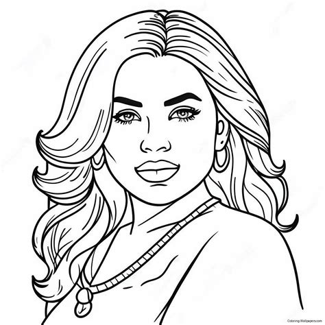 Karol G Coloring Page (2940-2341)