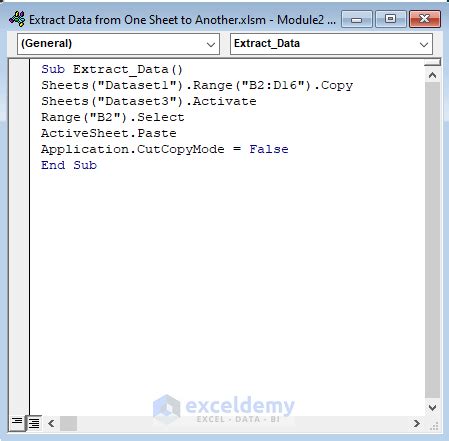 Image result for Extract Worksheet Using VBA