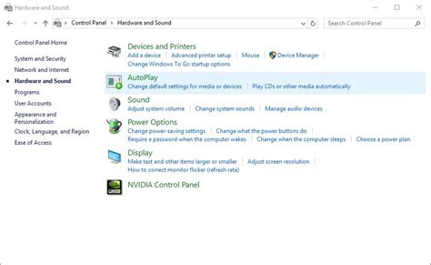 Image result for Control Panel Autoplay