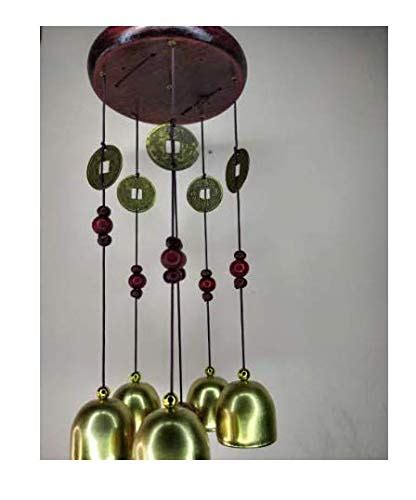 upReale Big Metal and Wooden Wind Chime for Home Decor & Living Room ...