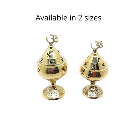 Pure Brass/Peetal Swastik Diya | Ideal for Puja & Festivals – Nyra ...