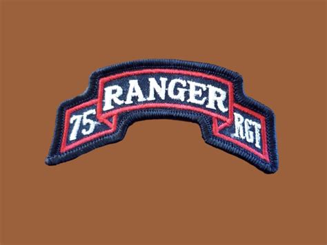 U.S MILITARY ARMY 75th RANGER RGT TAB PATCH RANGERS SHOULDER ROCKER SC ...