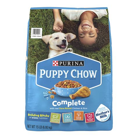 Purina Puppy Chow Complete Dry Dog Food, High Protein with Farm-Raised ...