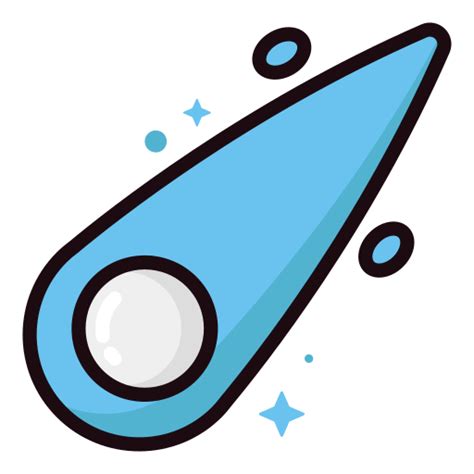 Comet Generic Outline Color icon | Freepik
